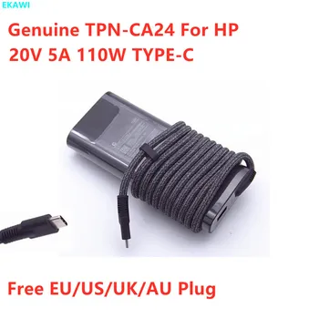 Valódi TPN-CA24 20V 5A 110W C-TÍPUSÚ USB 5V 2A AC Adapter HP Laptop, Tápegység Töltő