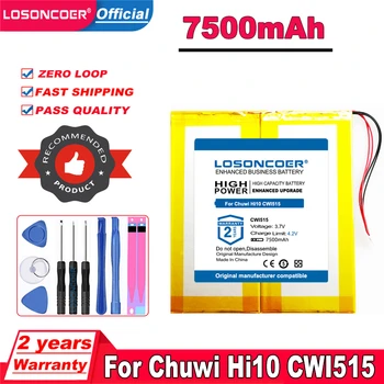 LOSONCOER 7500mAh Laptop Akkumulátor Chuwi Hi10 CWI515 Tablet PC 4 Vezeték Csatlakozó