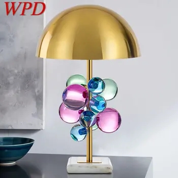 WPD Modern asztali Lámpa LED Kreatív Színes Dekor CrystalDesk Fény Haza Nappali, Hálószoba Éjjeli