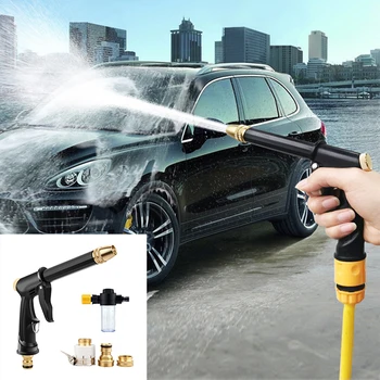 Autó Tisztítás Víz Fegyvert Hordozható Mosó a Gép, Kert Öntözés Tömlő, Fúvóka Sprinkler Hab autómosó Kellékek