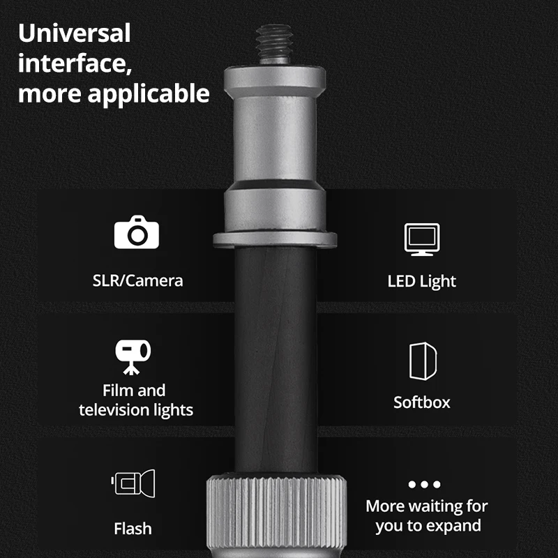 Kamera Állvány 1/4 Fej Csavar Fény Állni Stúdió Softbox Flash Esernyők Reflektor Megvilágítási Max Terhelés 2kg